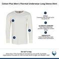 Cotton Plus Thermal Underwear Long Sleeve Shirt (Men)