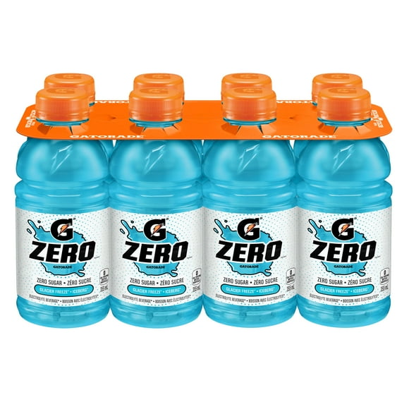 Gatorade Zéro Glacier Freeze 8 x 355 mL, Bouteilles