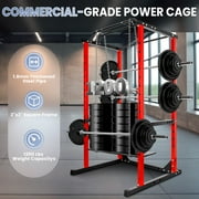 Squat Rack with Pull-Up Bar, Heavy-Duty Steel Power Cage,Squat Rack for Bench Press, Squats, Pull-Ups - Home Gym, Garage, Fitness Studio