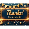 thumbnail image 4 of Gold Balloons Thank You Banner Decorative Design Appreciation Banner for Office Party Employee Celebration Indoor Decoration, 4 of 8