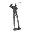 thumbnail image 2 of jicheng Golfing Statue Golfer Sculpture Christmas Ornament Decoration Resin Figurine D, 2 of 9