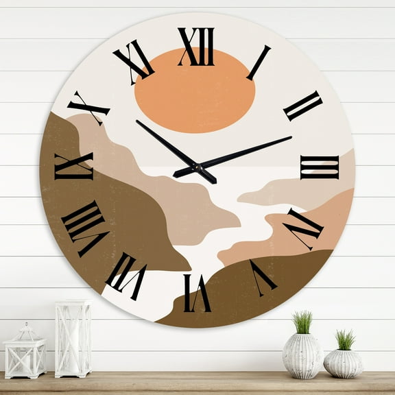 Designart 1 in Quartz Modern/Contemporary Wall Clock