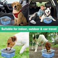 thumbnail image 5 of Nuevo Tazón para mascotas Tazón flotante Tazón de agua para perros Tazón para gatos Tazón de agua transparente visible A prueba de salpicaduras y Tazón de boca no húmedo (Azul), 5 of 5