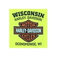 thumbnail image 2 of Men's Elongated Bar & Shield Safety Green T-Shirt. 30291737, Harley Davidson, 2 of 2