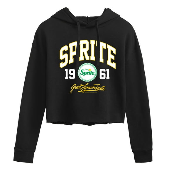 Sprite - Collegiate - Juniors Cropped Pullover Hoodie