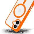 thumbnail image 3 of Funda Transparente con Color NARANJA Compatible con MagSafe para iPhone 17, Protección Antigolpes Ultrafina, TPU + Silicona Resistente, 3 of 6