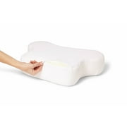 Medline CPAP Memory Foam Pillow, Orthopedic Contoured Side Sleeper, Prevents Leaks & Pressure Points, White