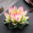 thumbnail image 1 of Flmtop Lotus-shaped Ceramic Censer 3D Handcrafted Artistic Flower Incense Stick Holder Desktop Decoration, 1 of 8