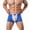 2PC-Blue, variant on Mens Underwear Briefs Men'S Mid Wasited Color Blocking Bowknot Icing Silk Breathable Boxer Briefs