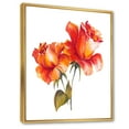 thumbnail image 4 of Two Blossoming Red Roses On White 16 in x 32 in Framed Painting Canvas Art Print, by Designart, 4 of 5