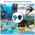 thumbnail image 6 of Uxcell Webbed Swimming Gloves Swim Gloves Aquatic Fitness Aerobics Gloves Blue/Purple 1 Pair, L, 6 of 6