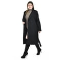 thumbnail image 2 of Abrigo largo con cinto Roman Fashion /Tallas Extras, 3013 (Negro) negro 42, 2 of 5