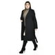 thumbnail image 2 of Abrigo largo con cinto Roman Fashion /Tallas Extras, 3013 (Negro) negro 42, 2 of 5