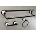 thumbnail image 2 of Kingston Brass BAK111348MB Victorian 3-Piece Bathroom Accessory Set, Matte Black, 2 of 3