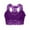 Purple, variant on Black Sports Bra Women Sexy Women Plus Size Vest Crop Wire Free Bra Lace Lingerie Sexy V-Neck Underwear Black Bra Push Up Plus Size Ribbed Sports Bras for Women Wide Strap Bras