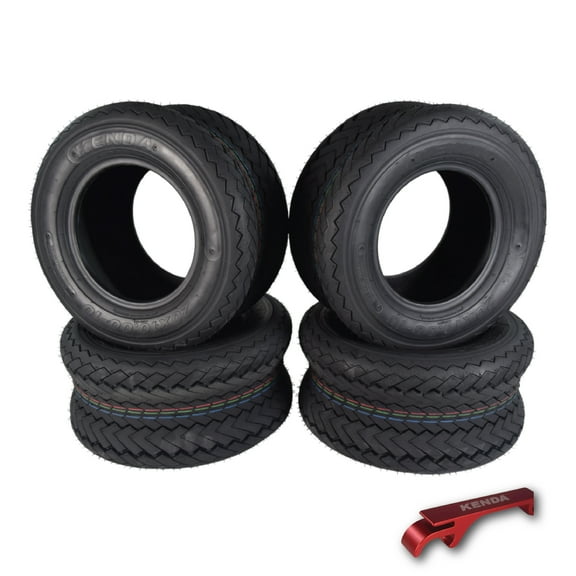 Kenda 235Q2076 20x10-10 Hole-N-1 6 Ply Tubeless Golf Cart Turf Tires 4 Pack