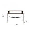 thumbnail image 2 of Industrial 45" Concrete And Metal Console Console Table, 2 of 6