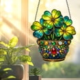 thumbnail image 5 of St. Patrick's Day Porch Decoration 2D Acrylic Disc Pendant with Chain for Outdoor or Window Use, 5 of 5