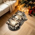 thumbnail image 6 of EaskTriop Irregular Cat Shape Rug, Adorable Chubby Tufted Plush Floor Mat, Non Slip Soft Doormat for Bedroom Entryway Home Decor, 6 of 7