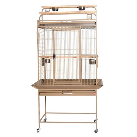 A&E Cage 8003223 HQ Sandstone 32 x 23 in. Play Top Cage with 0.625 in. Bar Spacing, Sandstone - 2 Box per Set