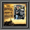 thumbnail image 1 of Classic Motorcycle "Wicked, Mean and Nasty" Sunset with Personalized Picture Frame, 10X10 9767, 1 of 6