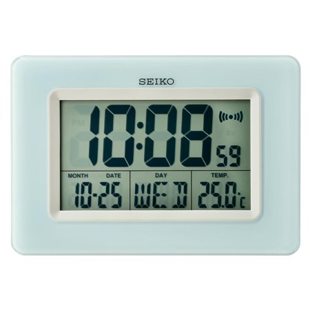 QHL058LLH Digital Clock, Light Blue