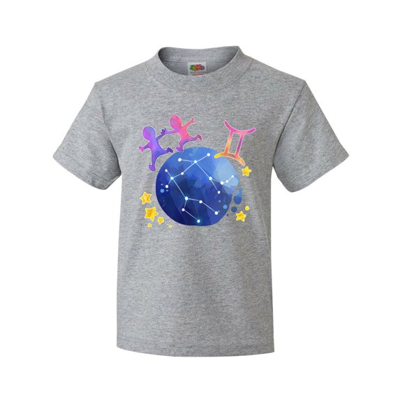 Inktastic Gemini Constellation Zodiac Sign Illustration Youth T-Shirt