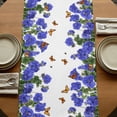 thumbnail image 5 of Table Runners 60 Inches Long Dress Scarves, Purple Spring Floral Farmhouse Kitchen/Dining Table Runner, Small Coffee Tablerunners, Butterfly Farmhouse 13x60 Inch, 5 of 9