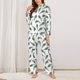 thumbnail image 2 of Balery Colorful Grass Conjunto de Pijama con Estampado para Mujer, Conjunto de Dos Piezas con Manga Larga, Ropa de Dormir Suave con Bolsillos, Pijamas Cómodos-Large, 2 of 7