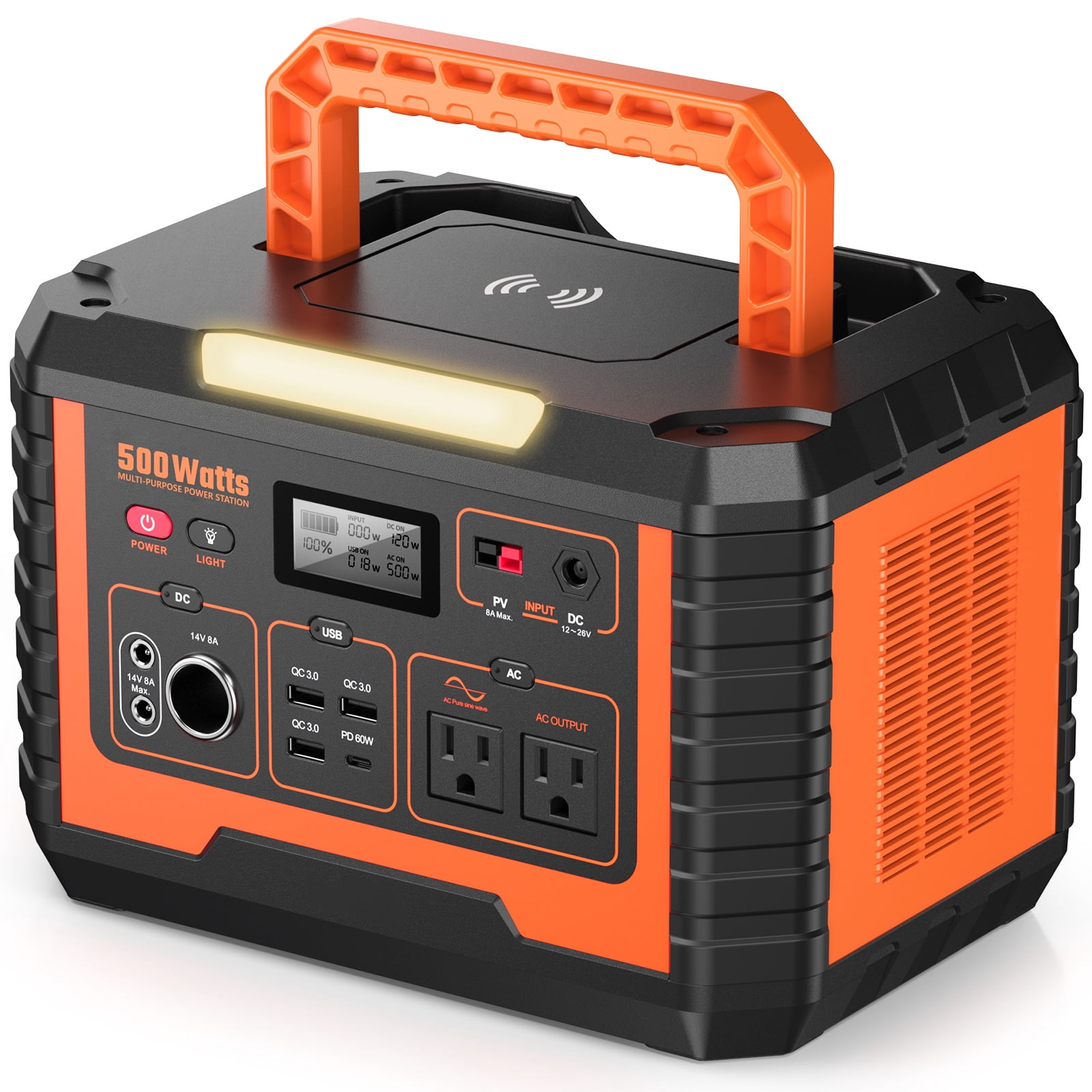 BEYGO 500W Continuous / 1000W Peak Portable Power Station