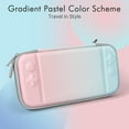 thumbnail image 2 of Carrying Case for Nintendo Switch OLED Model 2021/Switch, Gradient - Kawaii Cute Portable Travel Case, Protective Storage Carry Bag, 2 of 6