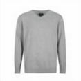 thumbnail image 3 of Krumba Men's Cotton Oversized V-Neck Classical Pull-On Sweater 5XL Gray, 3 of 10