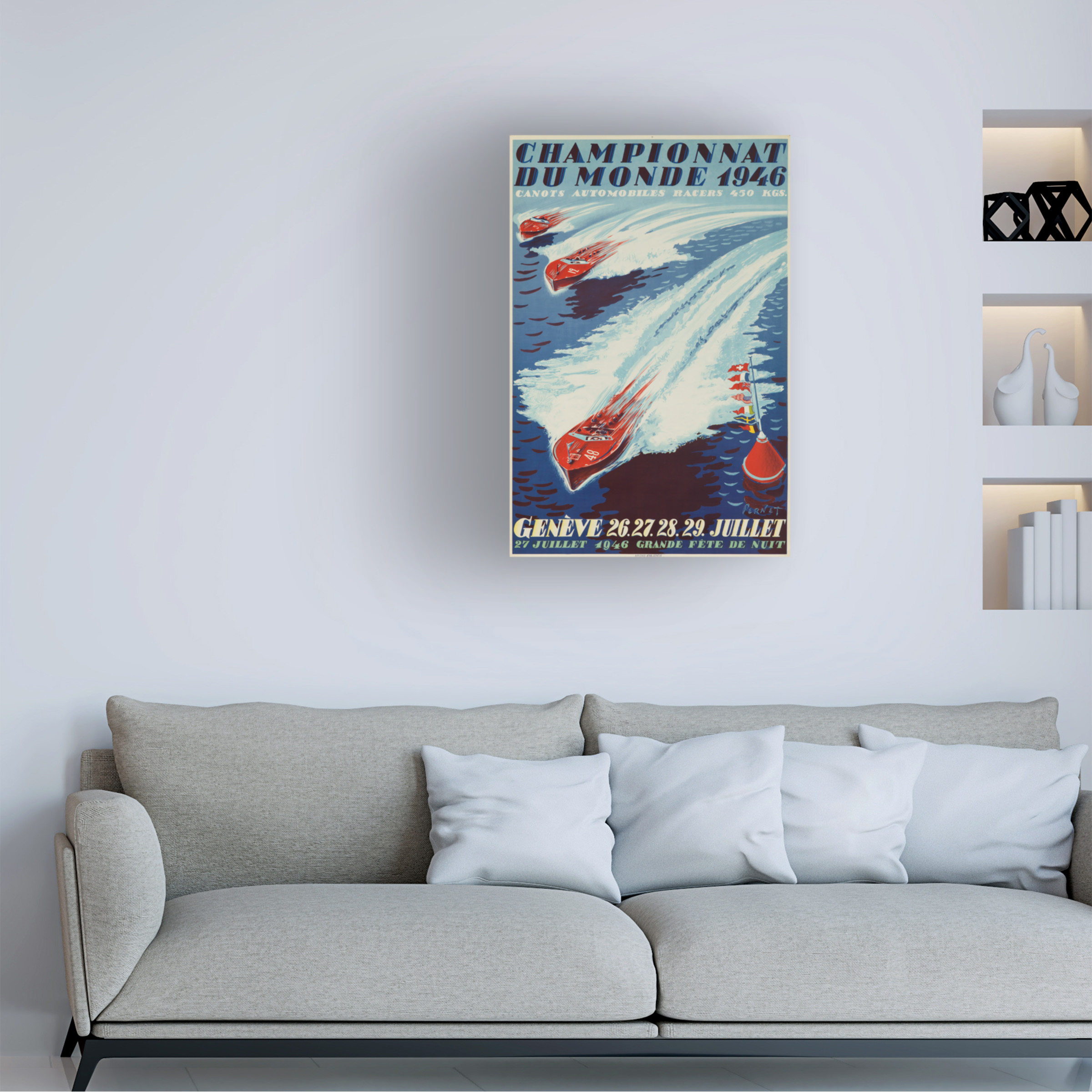 Lantern Press 'Boats' Canvas Art