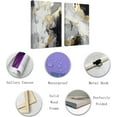 thumbnail image 6 of ZHONGYUTONG Abstract Black White & Gold Wall Decor 2 Pieces Abstract Canvas&nbsp;Art Prints Paintings Modern Artwork for Living Room Bedroom Decor (20.00" x 30.00" x 2PCS), 6 of 6