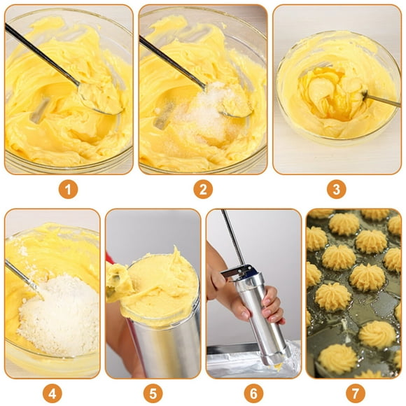 tredstone Home Bakery Biscuit Press 240ml Maker Piping Set Fondant Icing Decorating Sugarcraft Tool Making Equipment Kitchen Accessories