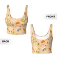 thumbnail image 5 of Xecao Scandinavian Style Hygge for Sports Bra with Removable Pads, Crop Tank Top Design, Women's Longline Sports Bra - Non-Wired - Medium, 5 of 9