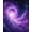 Purple, Pattern 1, variant on ODIKA 8'x10' Washable Area Rug Purple Starry Cosmic Galaxy Swirl Abstract Nebula Stardust Constellation for King Size Bedroom Under Bed, Master Suite, Non-Shedding, Easy Care