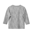 thumbnail image 4 of LTTVQM 3/4 Length Sleeve Shirts for Toddler Girls Size 5-6 Fall Trendy Floral Print Casual T Shirts Comfortable Round Neck Blouse for Girls Tops Gray 5-6 Years, 4 of 4