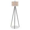 Colorful Fabric Abstract Shade with Black Metal Tripod Floor Lamp by Drew Barrymore Flower Kids