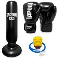 thumbnail image 1 of Tapout Black Boxing Bag Gloves 4 Kit, 1 of 3