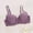 Purple, variant on SMihono Women's Underwire Demi Bra with Push-up Cups Padded T Shirt Bras for Women Push Up Comfort Underwire Brassiere Army Green 75B