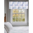 thumbnail image 3 of Blue Ombre Coral Curtain Valances for Windows, Summer Coastal Ocean Life Kitchen Valance Window Treatment, Light Filtering Block Curtains for Bathroom/Bedroom/Living Room 42'' x 12'', 3 of 9