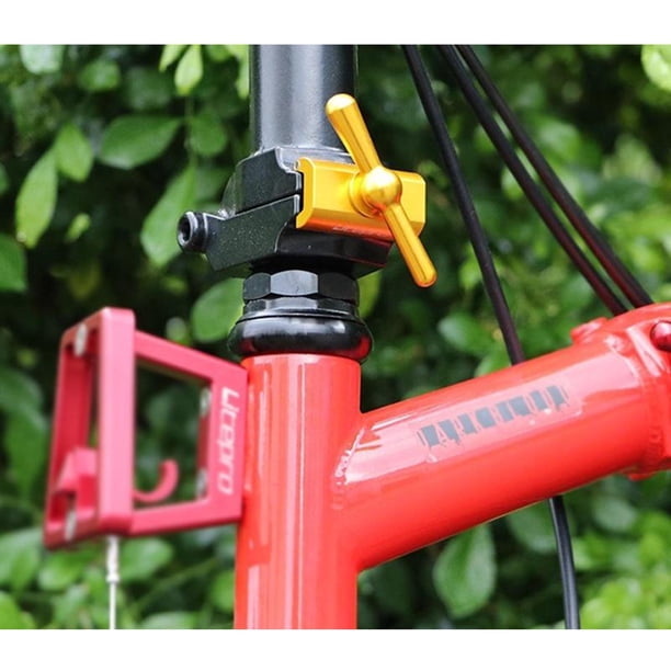 Palancas de Abrazadera de Bisagra CNC para Bicicleta Plegable - Oro Soledad Abrazadera de bisagra de bicicleta plegable