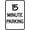 Warning Sign 1, variant on 15 Minute Parking Tin Sign, 8"x12" Simple Metal Decor, Indoor Outdoor Home Business Parking Area Sign