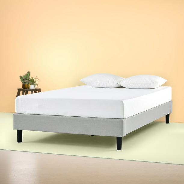 Zinus Curtis 13" Essential Upholstered Platform Bed with Wood Slat