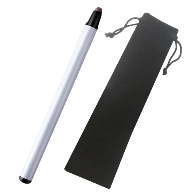 Puntero telescópico para profesores, puntero de enseñanza, portátil de acero inoxidable PPT, palos, lápiz de pantalla táctil, puntero de mano blanco
