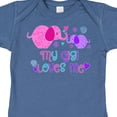 thumbnail image 4 of Inktastic My Gigi Loves Me Cute Elephants Boys or Girls Baby Bodysuit, 4 of 5