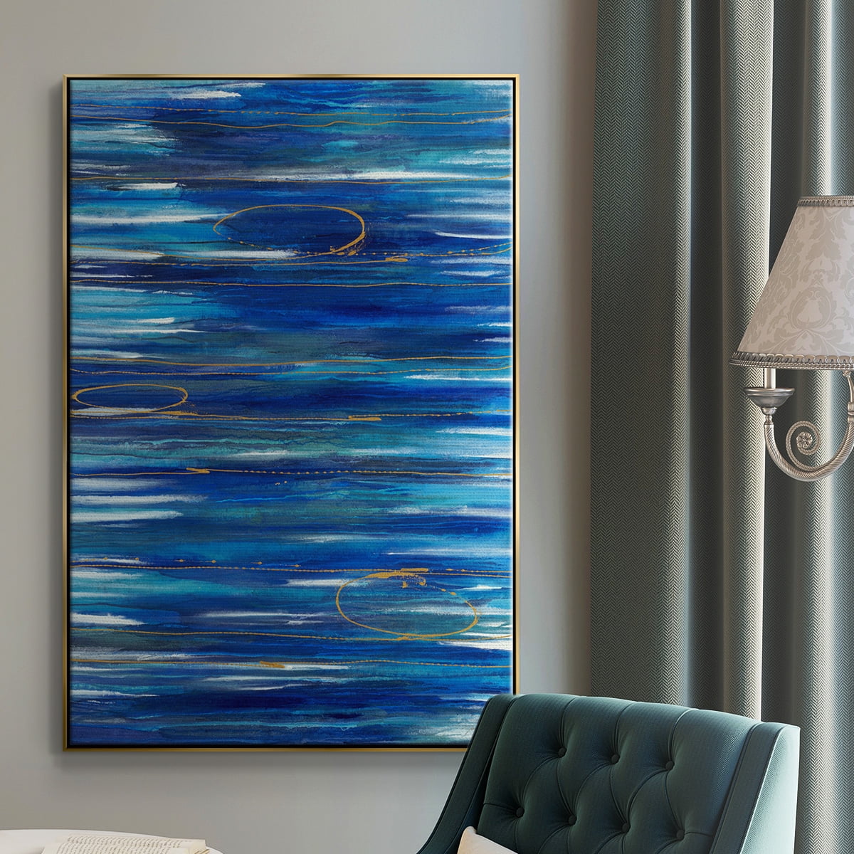 Waterworld Framed Premium Gallery Wrapped Canvas - Ready to Hang