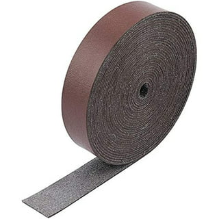 Genuine Leather Strip 1 Inch Wide 64 Inches Long for DIY Craft Projects,  1.8-2mm Thick, Coffee Brown