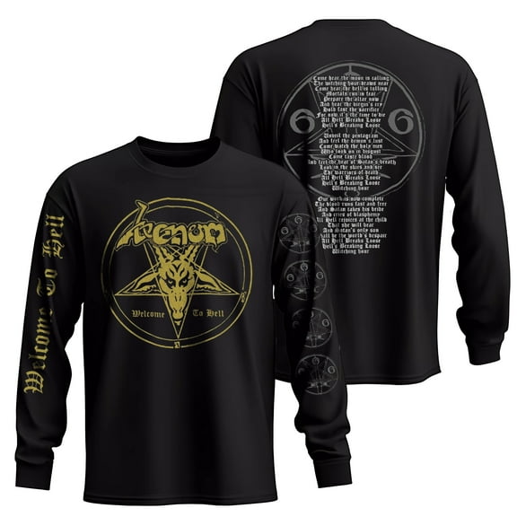 Venom Men's Welcome To Hell Long Sleeve T-Shirt Black X-Large | Officially Licensed Merchandise